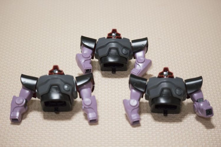 HGUC MS-09 黒い三連星トリプルドムセットを作ってみた その2