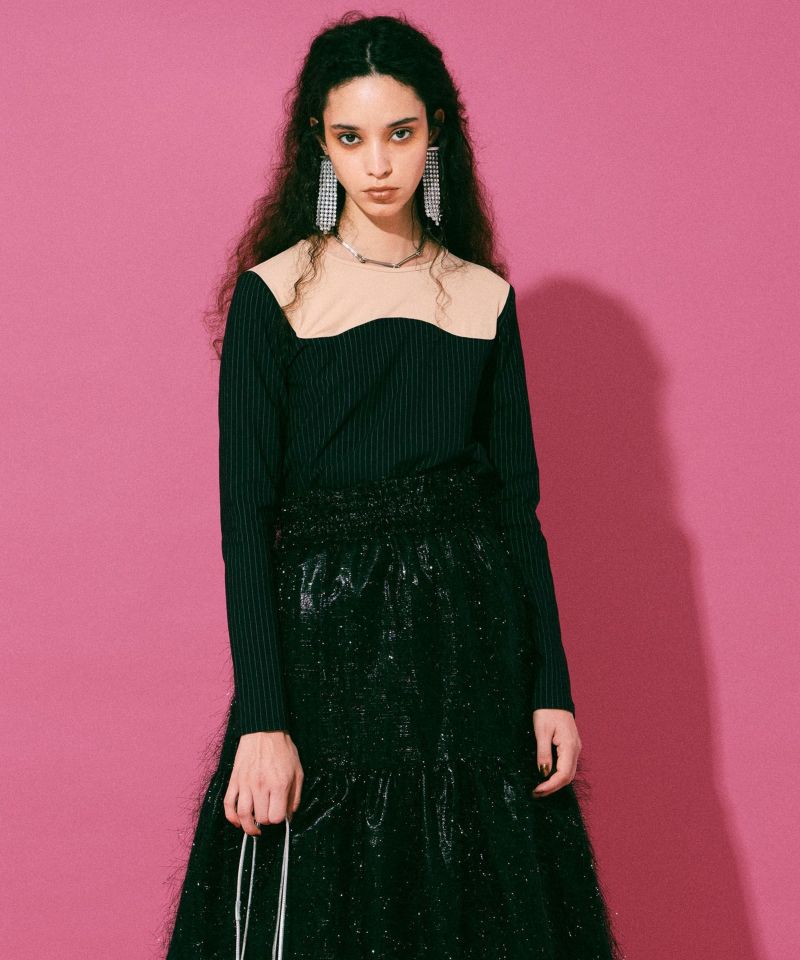 SALE】Bustier Cut Top