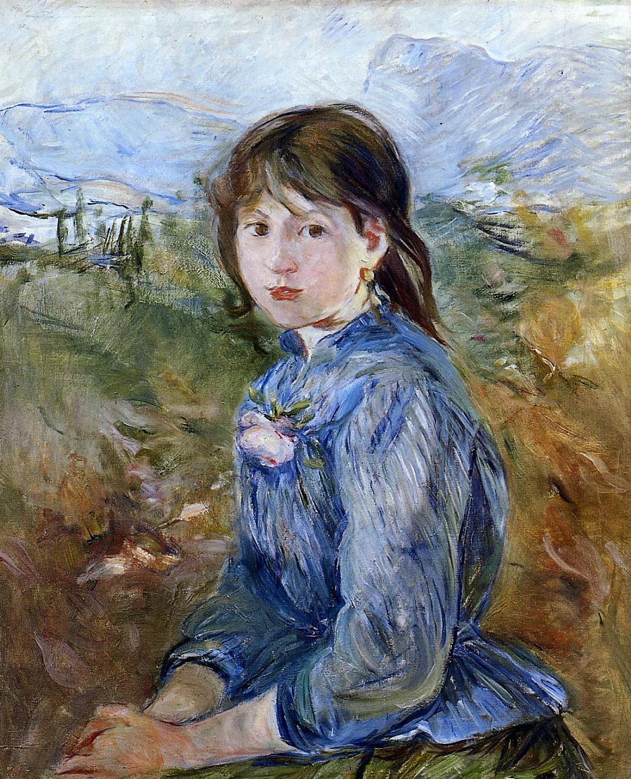 世界のタグ名画 - Berthe Morisot, Paysanne niçoise, huile sur toile