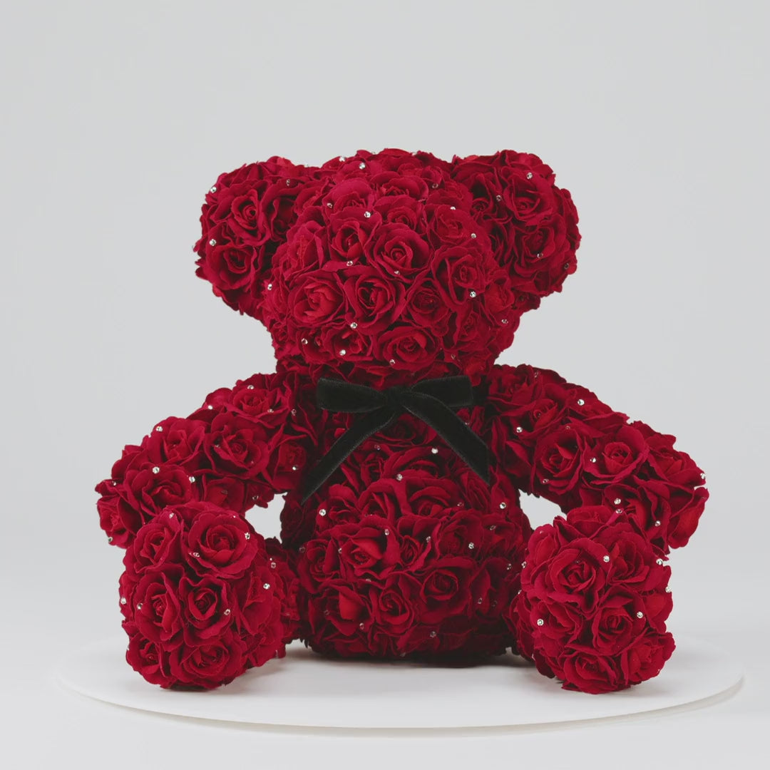 誕生日・プロポーズは365輪のバラ製テディベア ローズベア MERIA ROOM