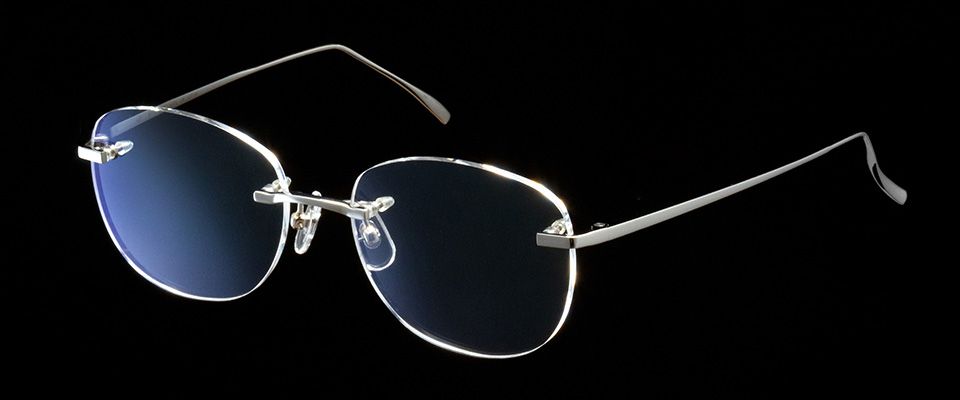 MI-955 | リムレス（サンプラチナ）のメガネ | MIZ JAPAN・水島眼鏡