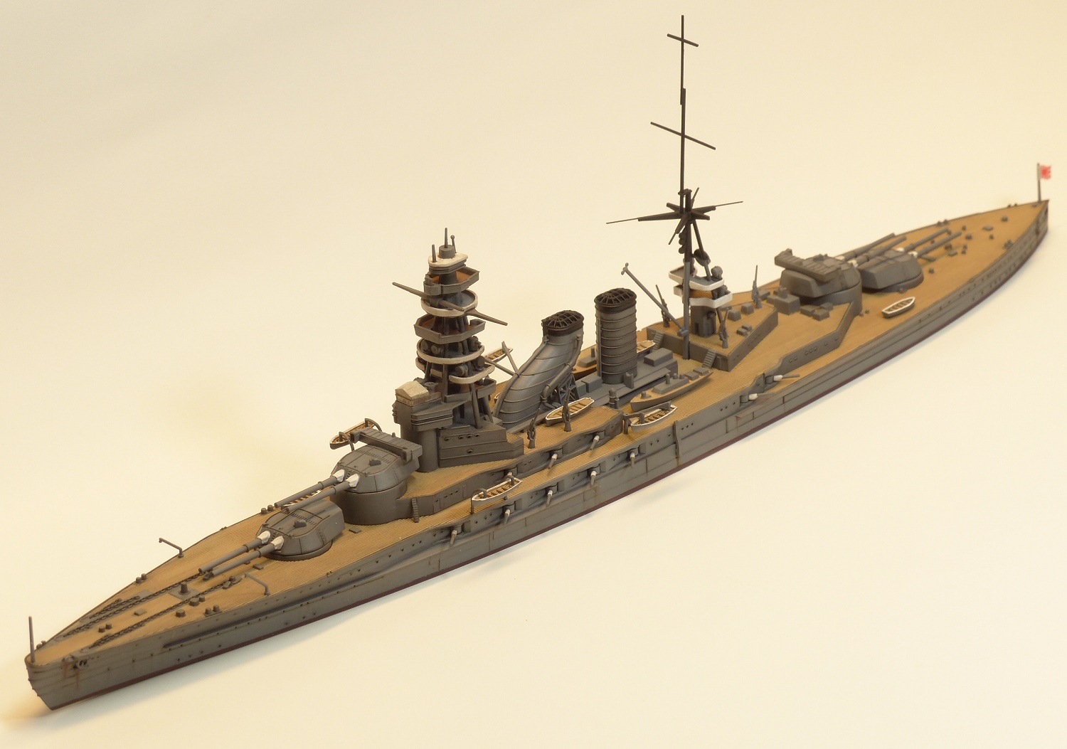 限定品 絶版 1/700 長門 屈曲煙突 1933用 木製甲板&エッチングパーツ