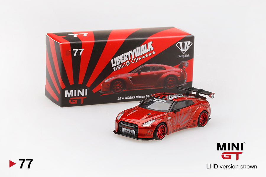 77 - LB☆Works Nissan GT-R (R35) Candy Red – Modelmatic
