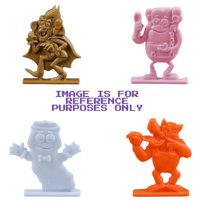 General Mills Cereal Monsters Kaws mail away 4pk figurine set