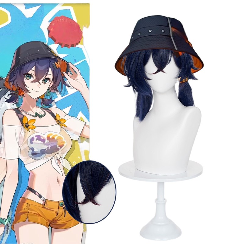Monenjoy ゼンゼロ リン 夏色ブルースカイ ウィッグ 48㎝ コスプレ道具