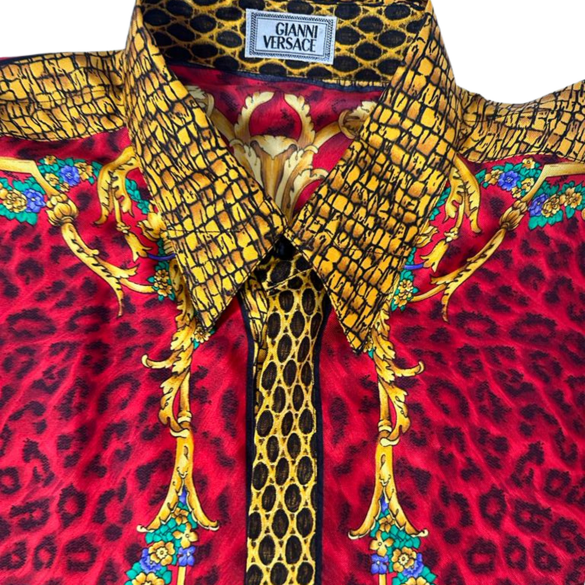 トップス 90s GIANNI VERSACE ATELIER Silk Shirt 48 Gianni Versace