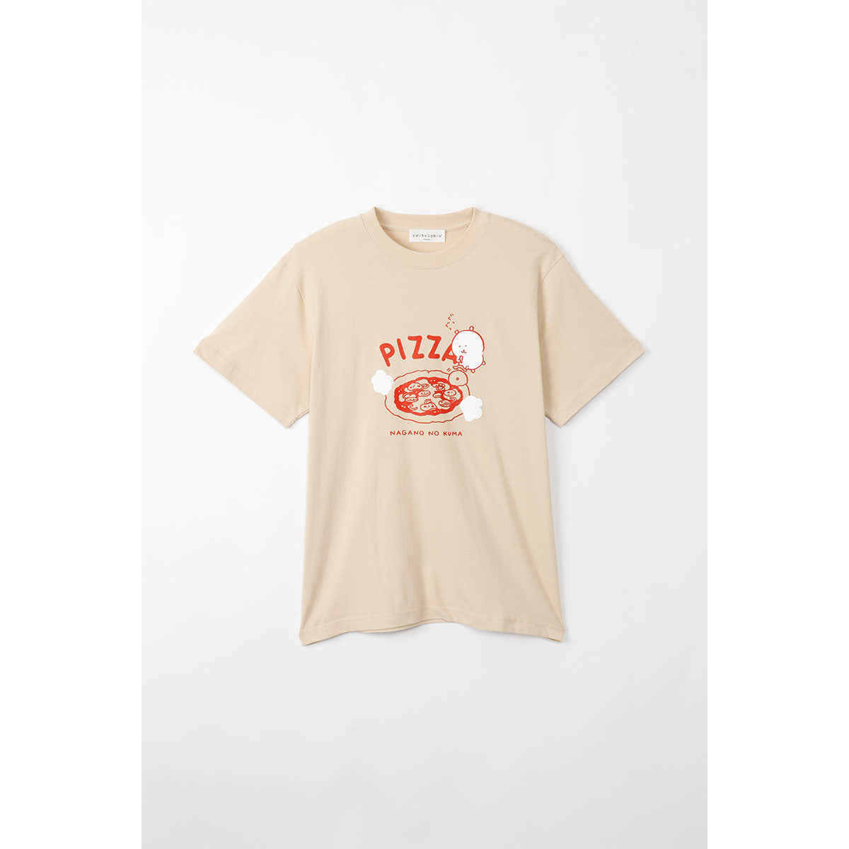 ナガノキャラクターズ Tシャツ PIZZA サンドベージュ | ナガノ