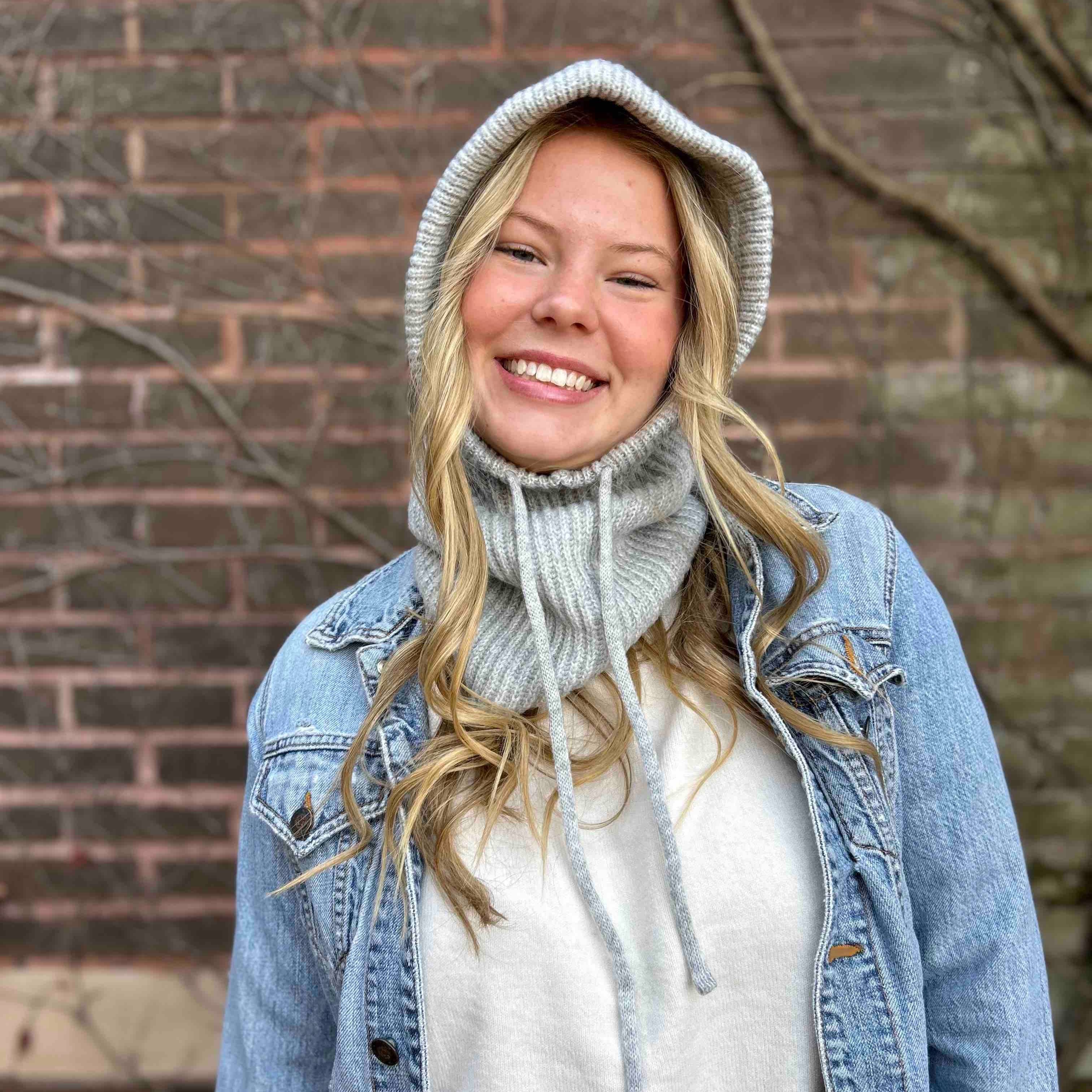 Knit Balaclava - Light Gray – Namakan Goods