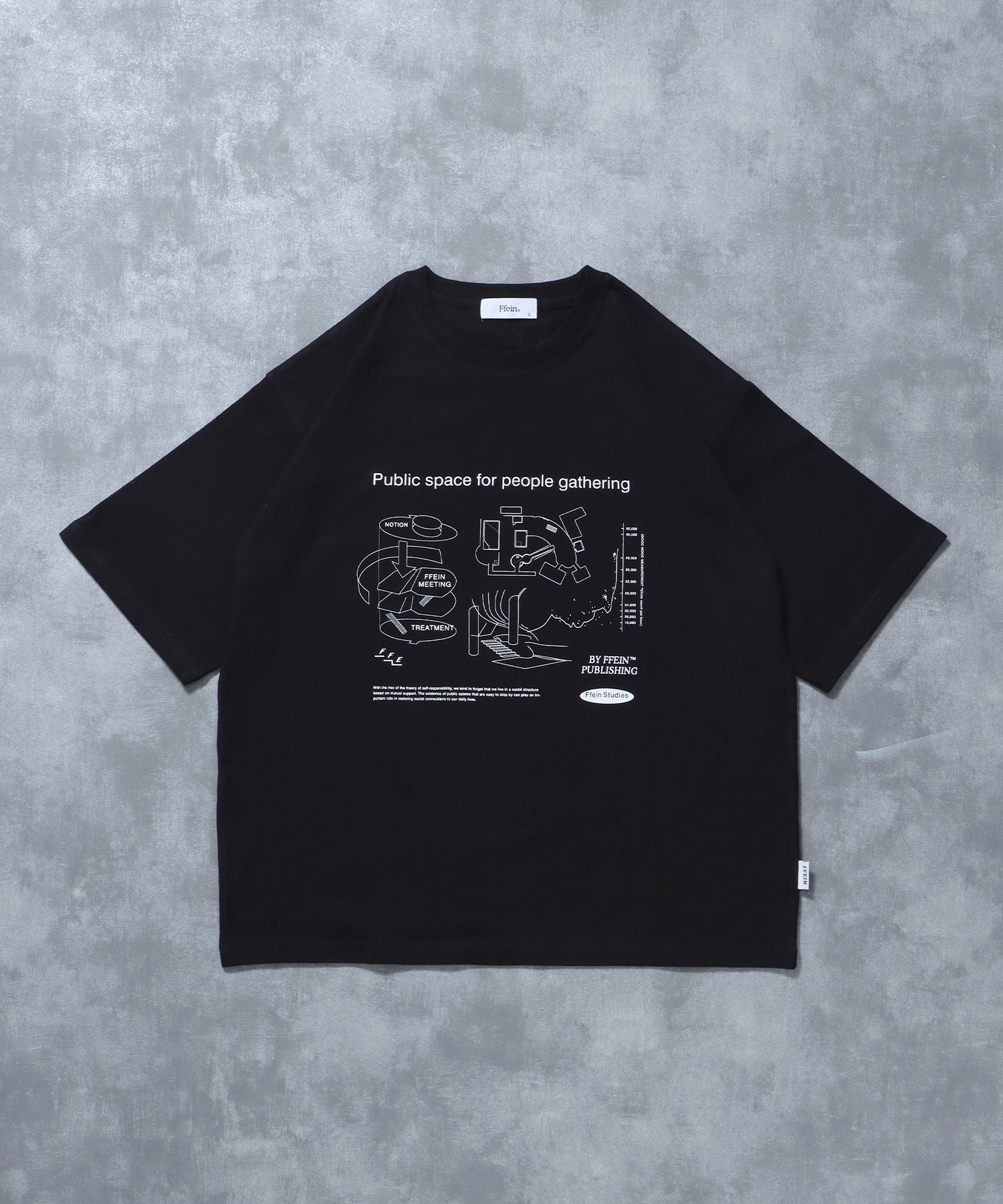 FFEIN(フェイン)】グラフィックショート丈Tシャツ / Tシャツ 短丈