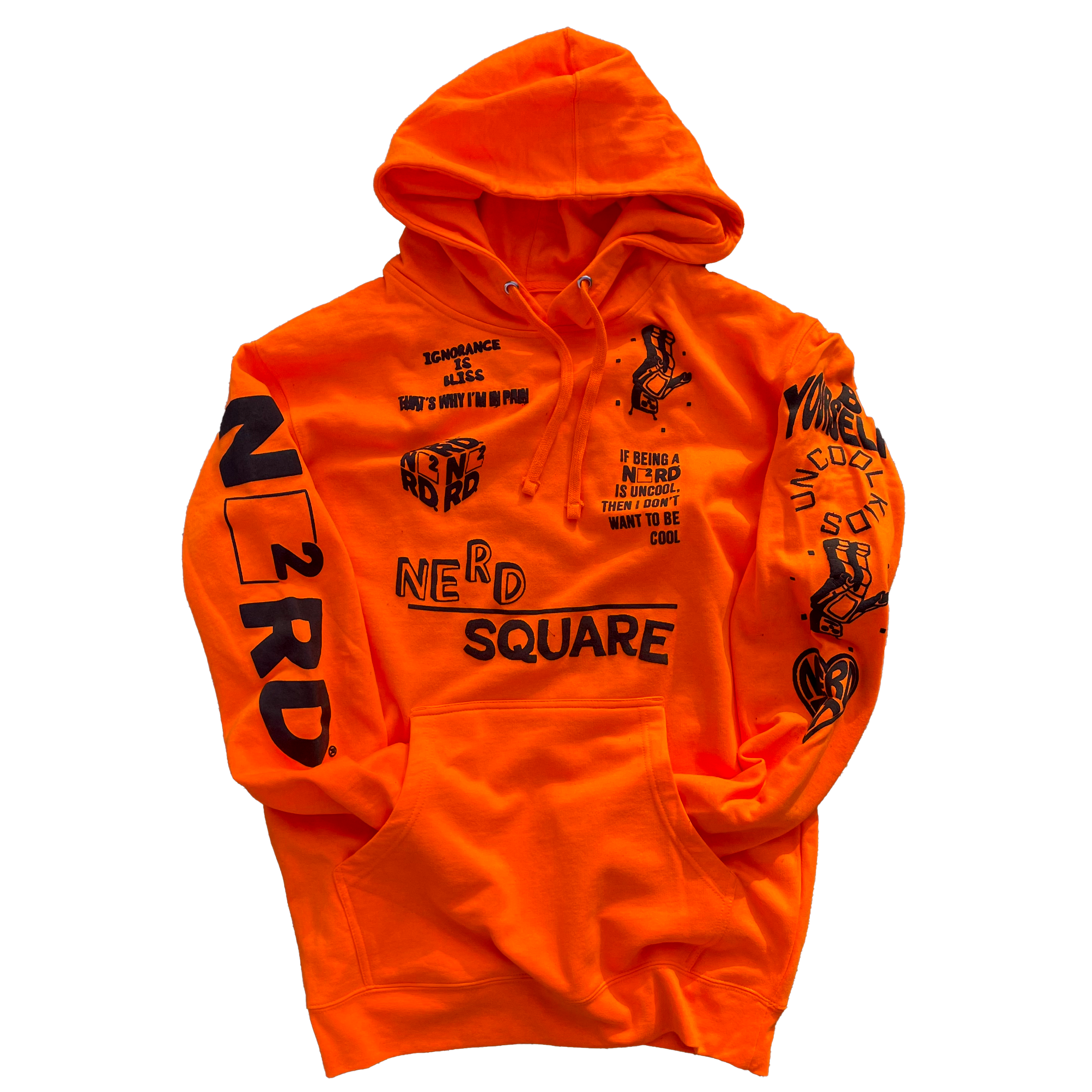EMBOSSED SUPREME N2RD HOODIE – Nerd Square