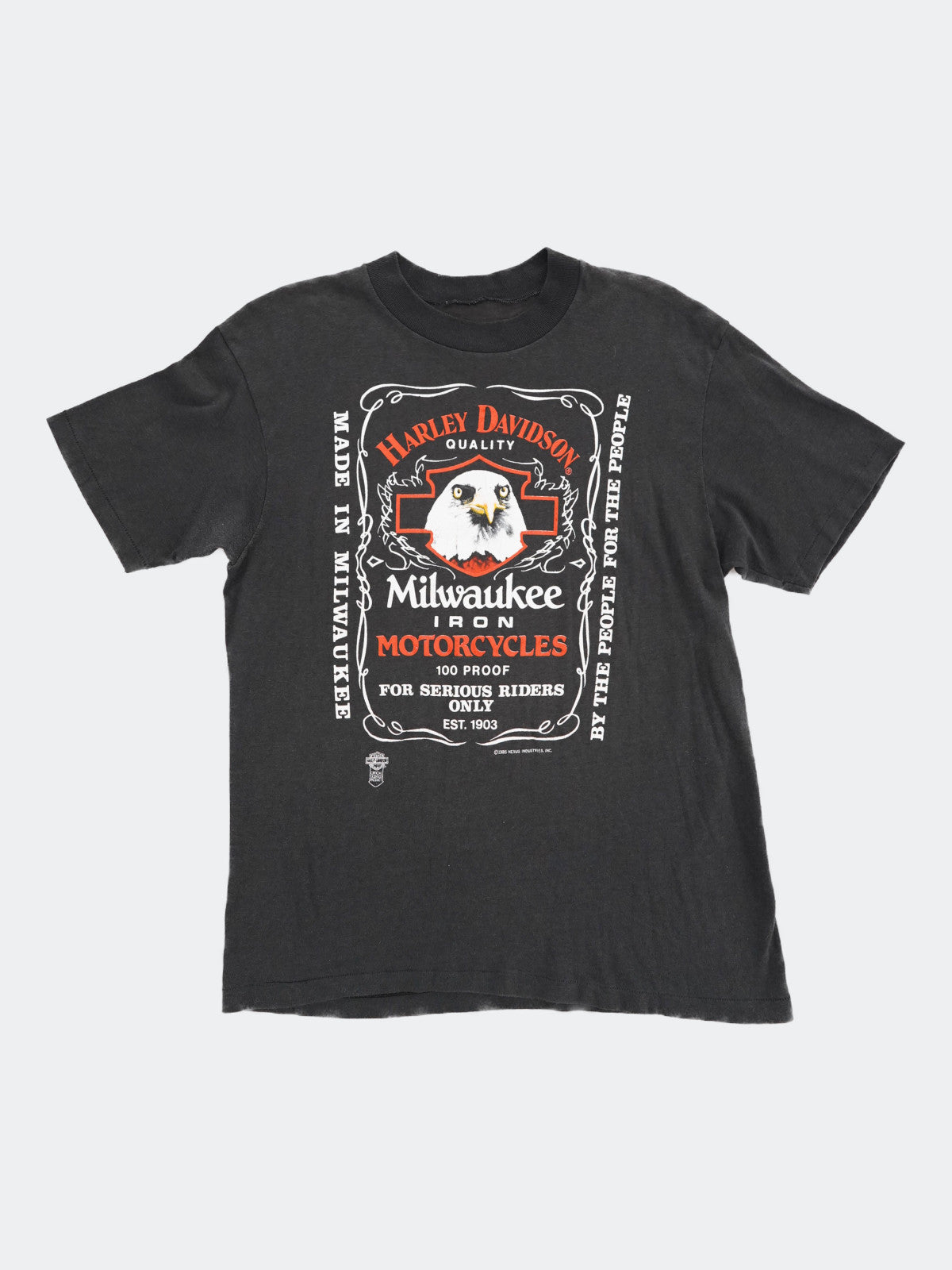80s HARLEY DAVIDSON Jack Daniel's tee – NEVERKNOWS