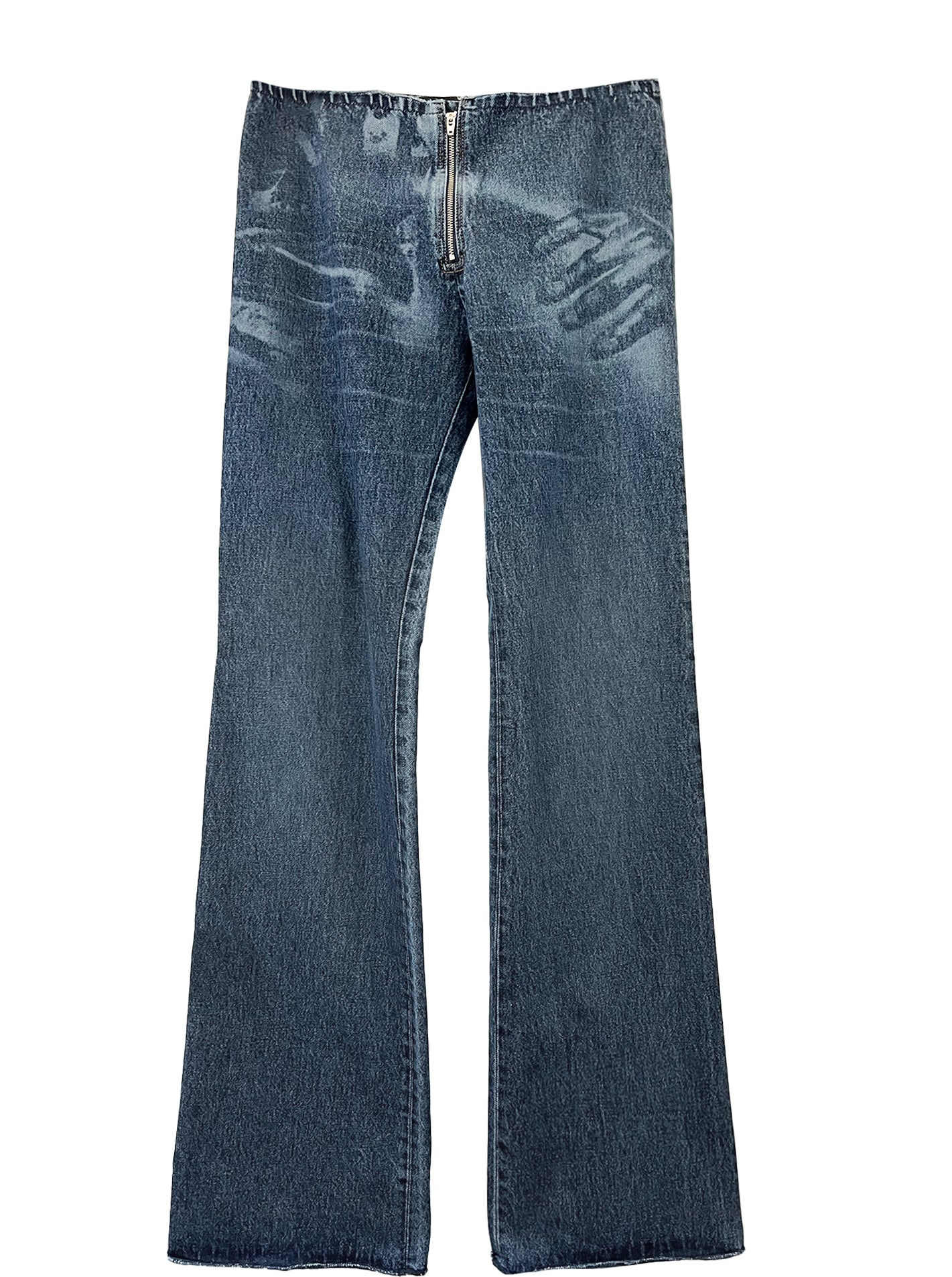 DENIM LASER TROMPE L'OEIL PANTS – NOLM
