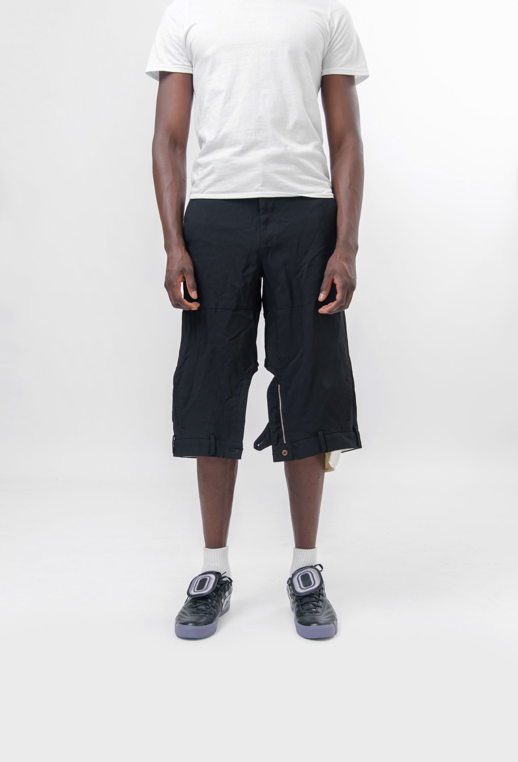 CDG Homme Plus Polyester Gabardine Medium Garment Treated Short PM