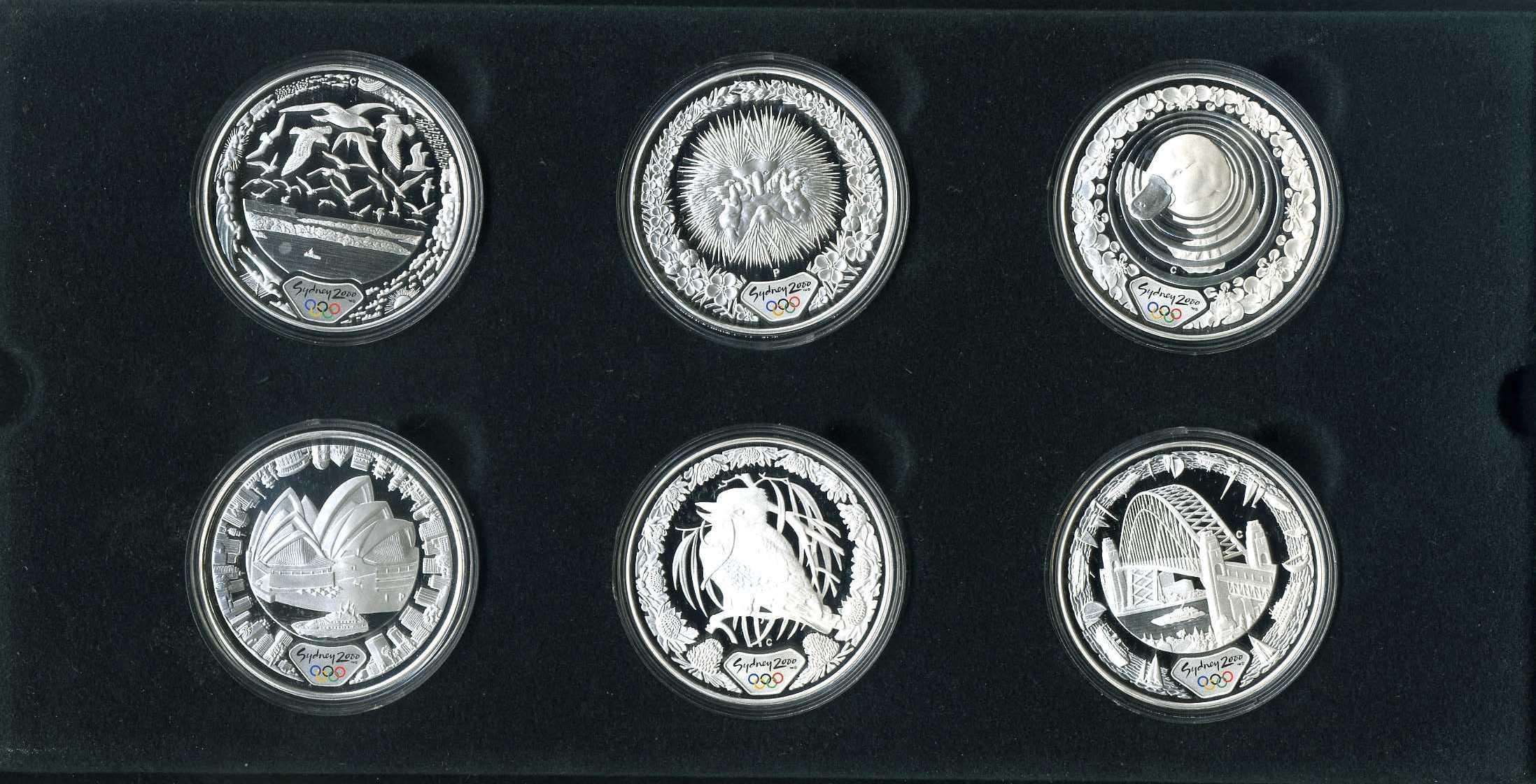 オーストラリア シドニーオリンピック公式記念コイン 銀貨6枚セッ
