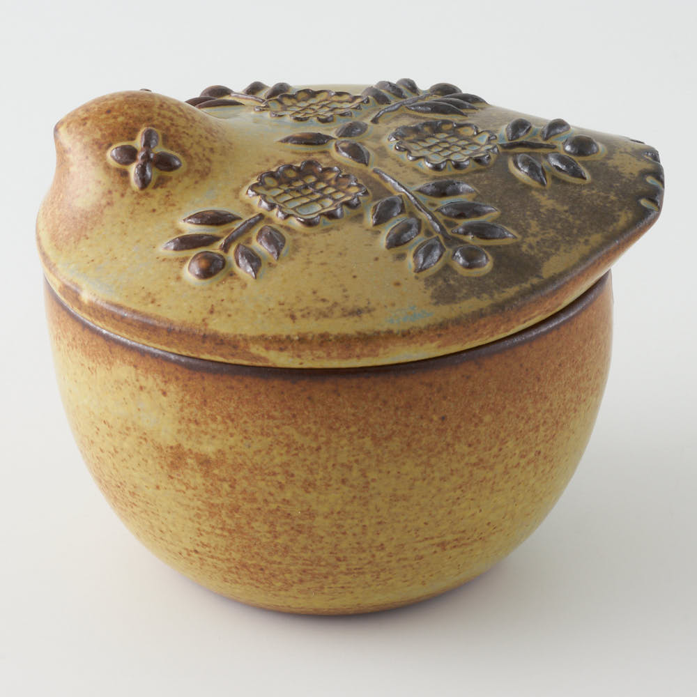 かしわ窯 砂糖入れ sugar container small bird ¥5,500 大人の焼き物