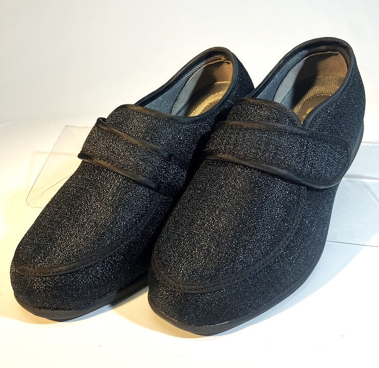 室外履きシューズ「たんぽぽ日和」ブラックM（22～22.5㎝） ベルト