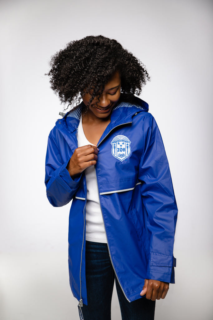 FINAL SALE - Zeta New Englander Rain Jacket - Royal Blue