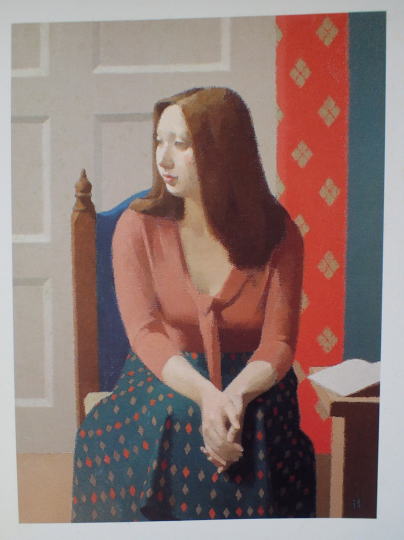 画家・中村清治の作品 油彩 絵画・婦人座像（婦人像）／オール堂