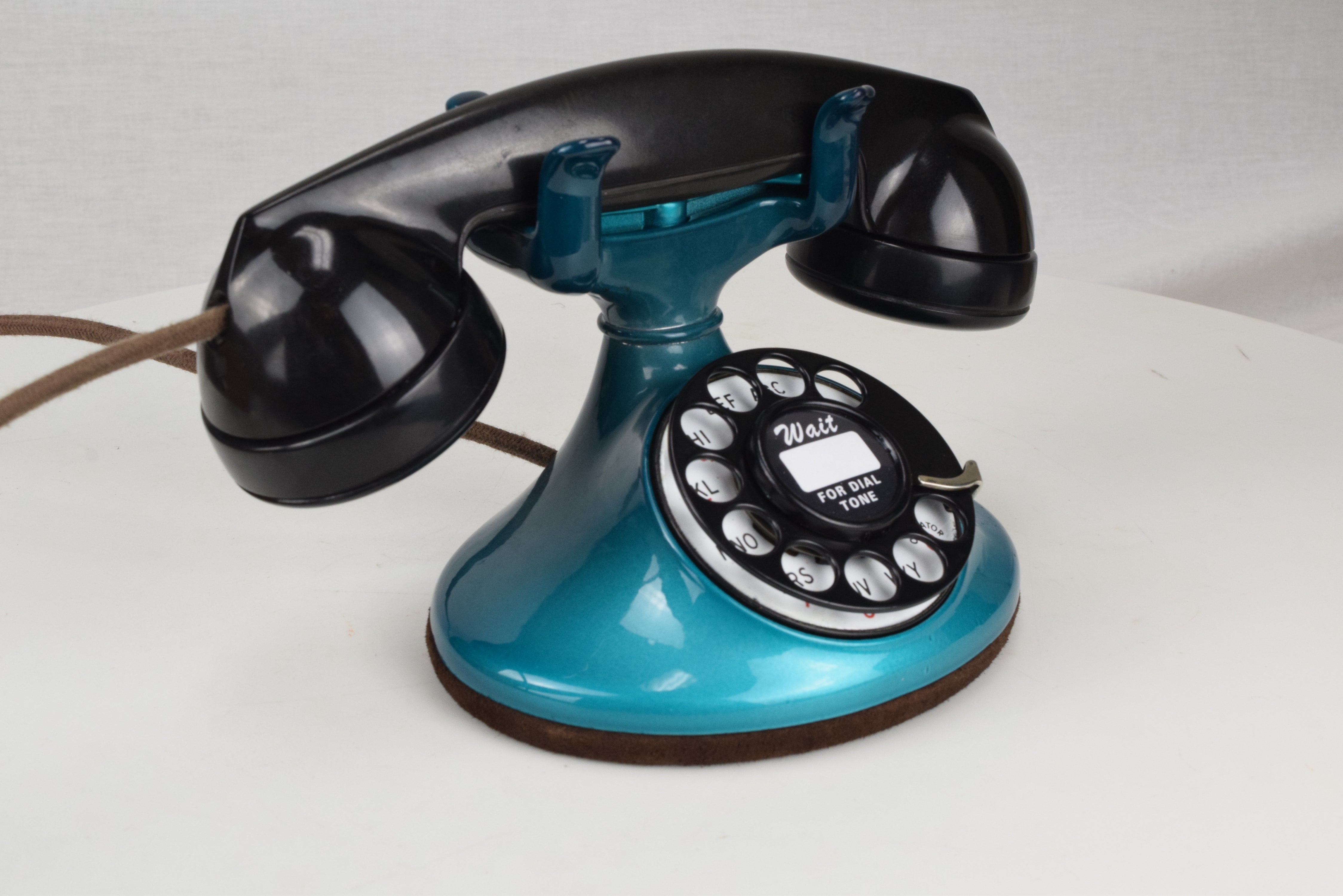 202 Deskset - Chromium Teal Edition - Oldphoneworks – oldphoneworks