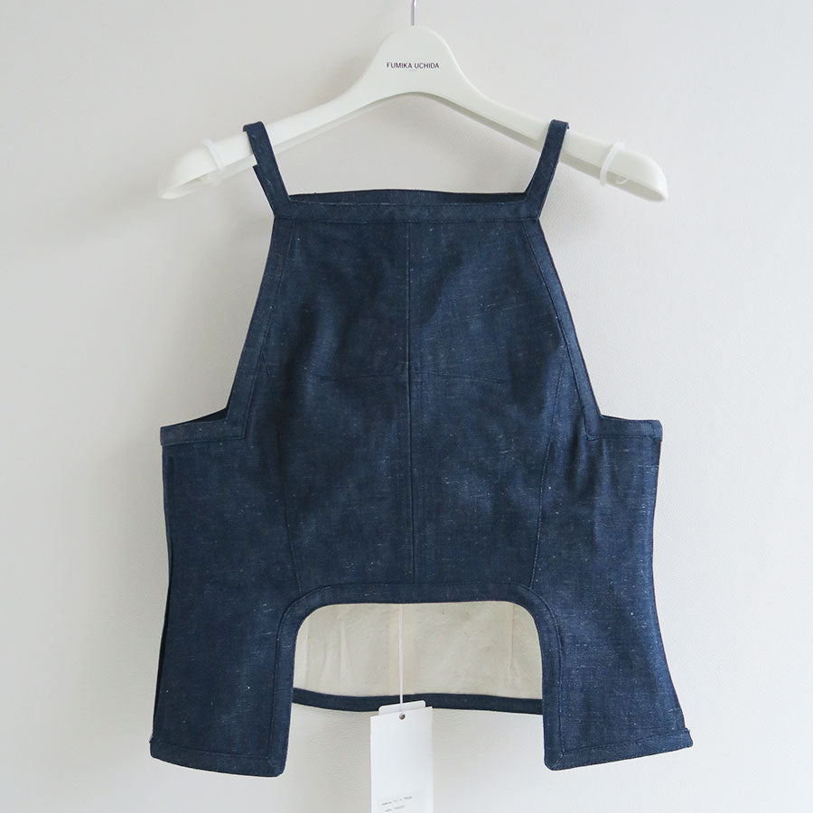 FUMIKA UCHIDA/フミカウチダ】NEPPED DENIM SQUARE-NECK TOP V-TP006の