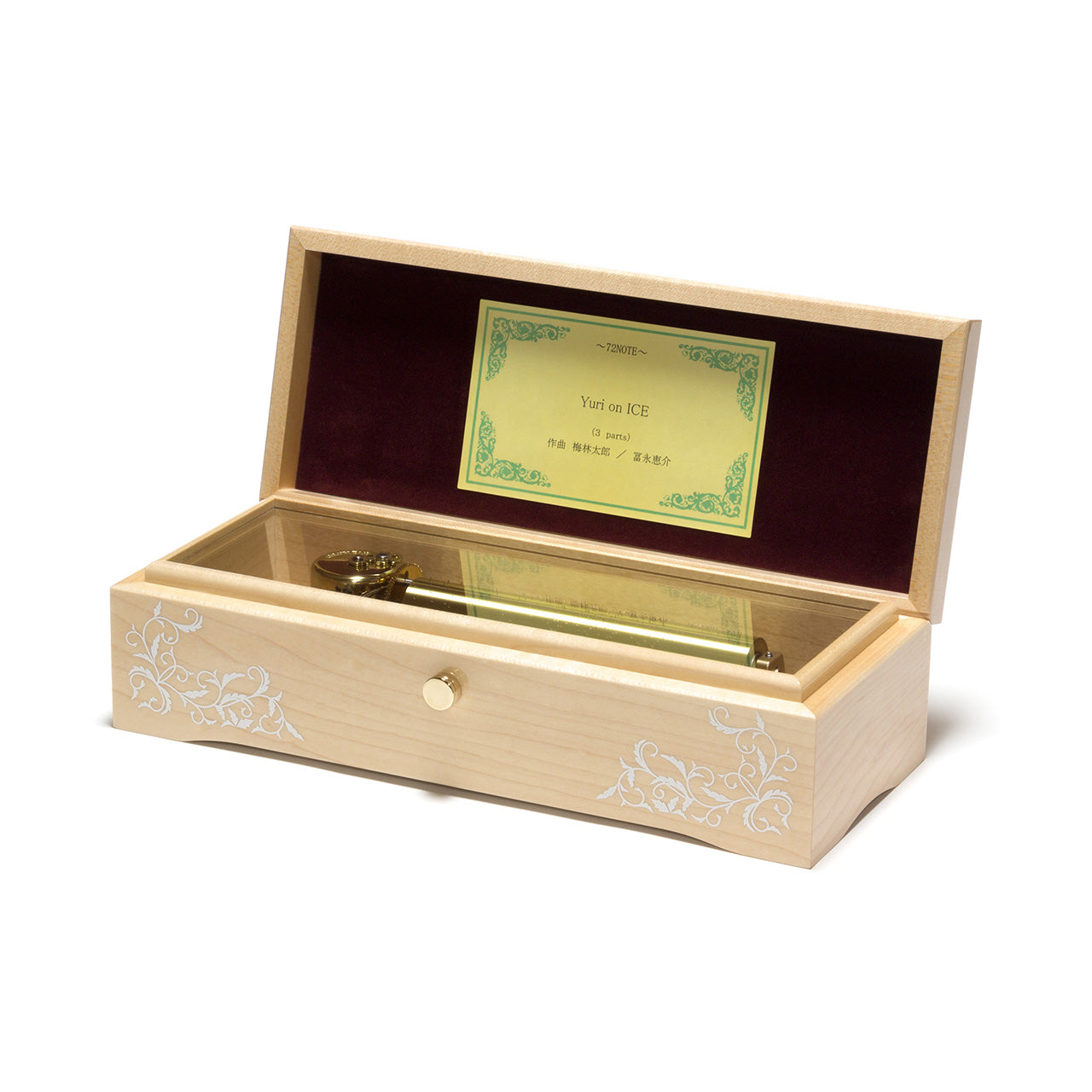 曲が選べる・誕生日に人気】72弁 鏡面仕上げ メープル｜高級仕上げ