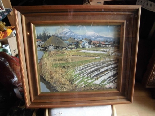 向山僚一（F8・油彩・風景画） | アンティークかずさ