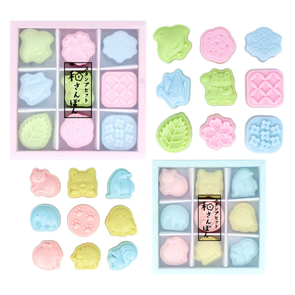 スタンプセット 和さんぽん 9個セット [全2種] サンスター文具