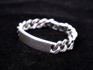 DELUXE 「LOVE&HATE 」 SILVER925製 IDブレスレット