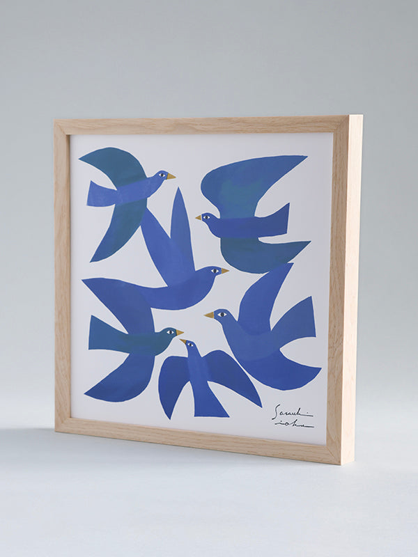 アートフレーム L ナチュラル イオクサツキ 青い鳥 | AXCIS ONLINE