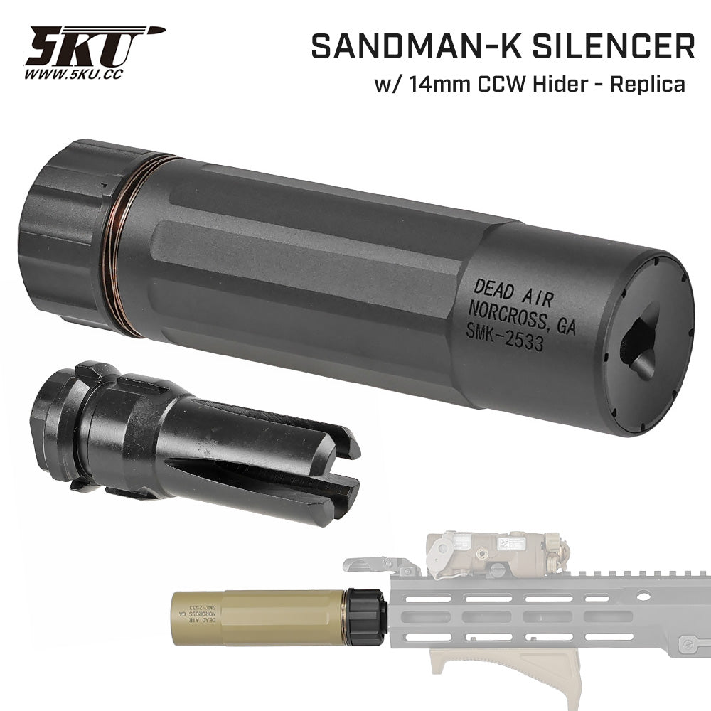 5KU 製 】14mm 逆ネジ 対応 Dead Air SANDMAN-K サイレンサー