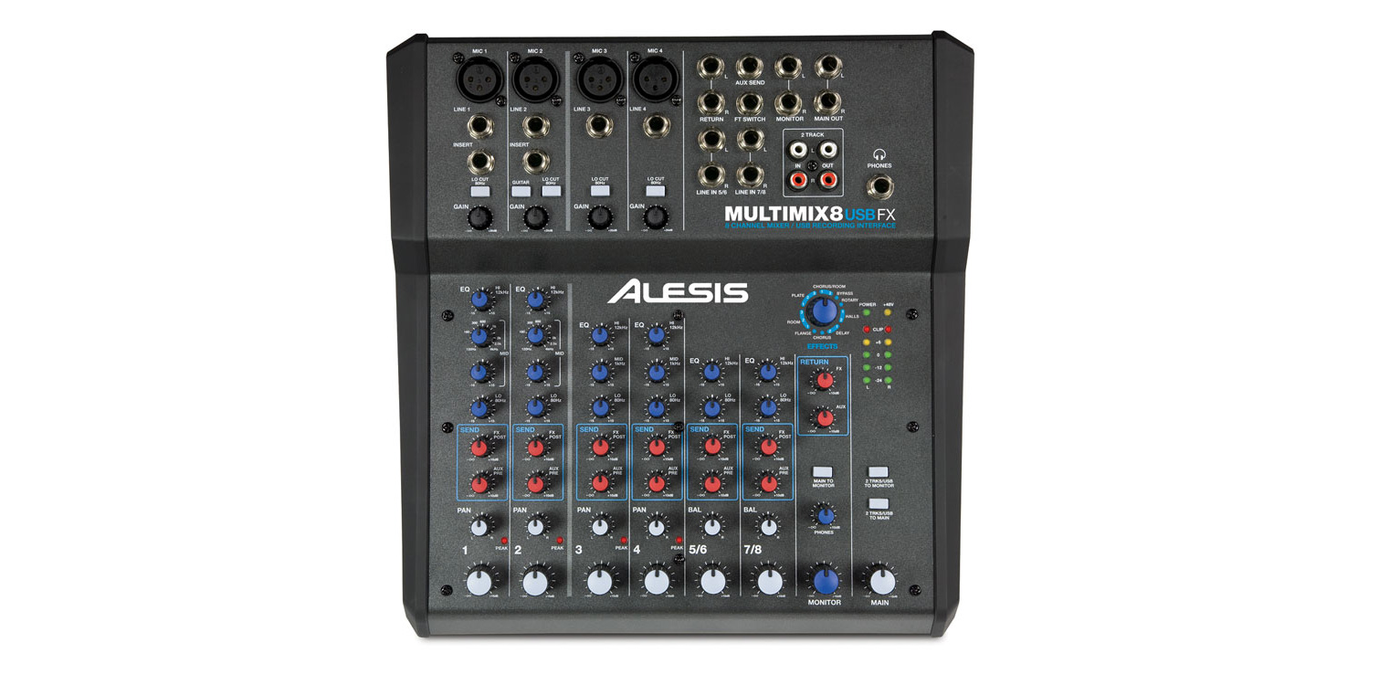 製品情報：MultiMix 8 USB FX：Alesis