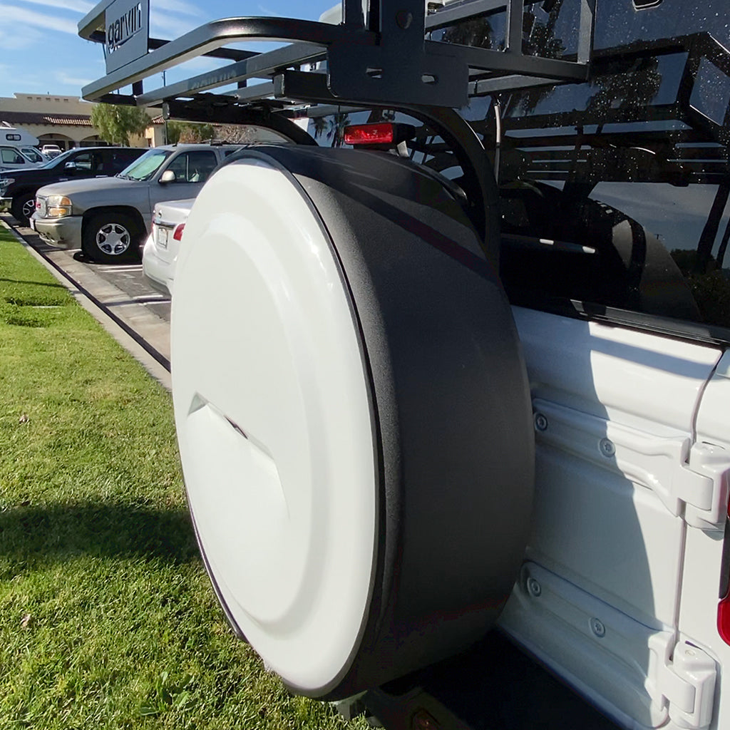 スペアタイヤ ボディー同色ディスク＋テクスチャードブラックリング