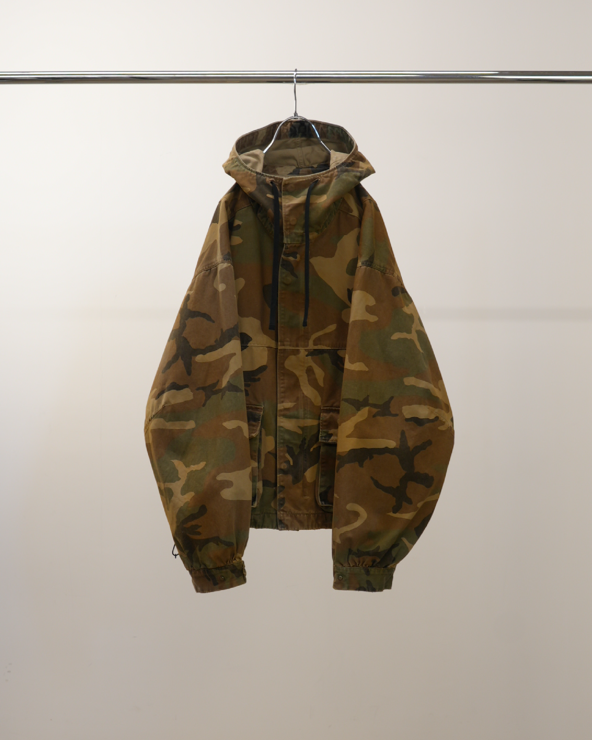 CAMO ZIPUP HOODIE(WOODLAND) – ANCELLM