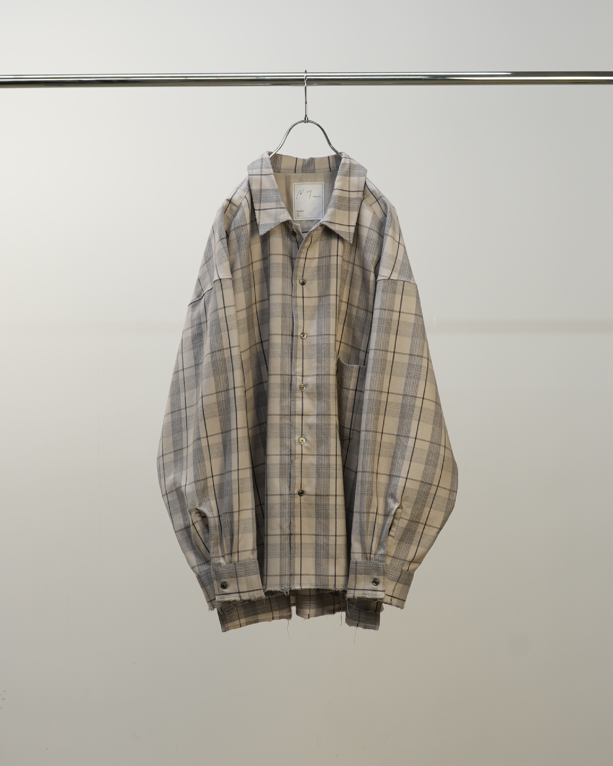 C/R CHECK SHIRT(GRAY) – ANCELLM