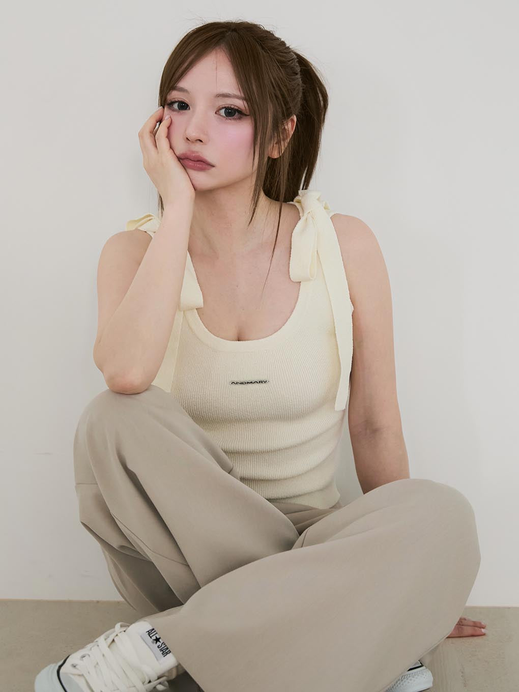 ANDMARY】Avrill ribbon tops