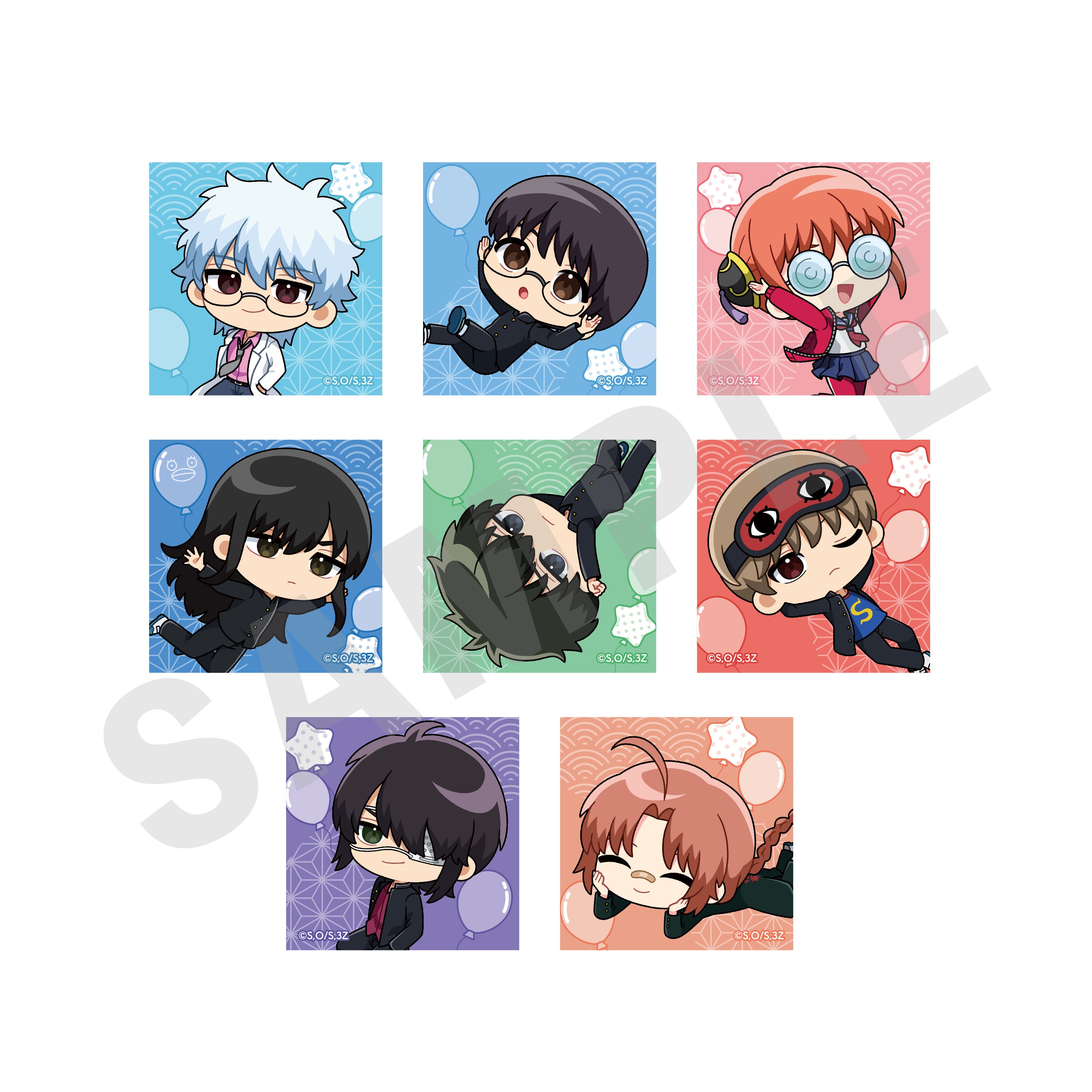 全種セット】「3年Z組銀八先生」トレーディングステッカー（全8種