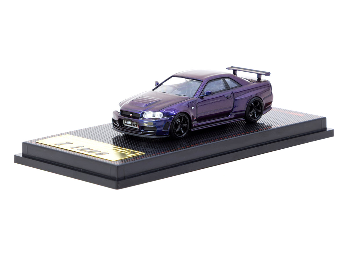 1:64 Nissan Skyline R34 GT-R Z-Tune -- Purple -- Ignition Model x Tarm