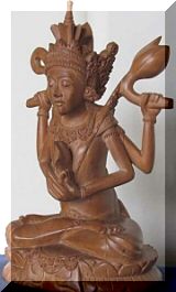 バリ島木彫り工芸品/人形の販売コーナー・WOOD CURVING