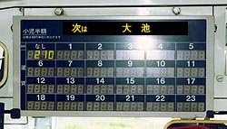 私のバスセンター：舞岡車庫特集→デジタル運賃表示器