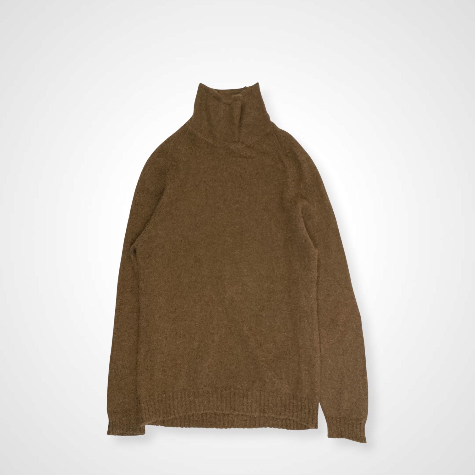 ATON エイトン / BABY ALPACA HIGH NECK SWEATER ブラウン 参考定価