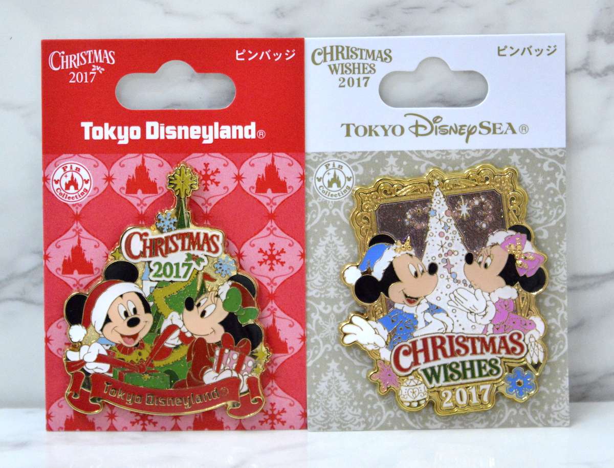 東京ディズニーランド・シー『クリスマス ピンバッジ』グッズ紹介 | Be