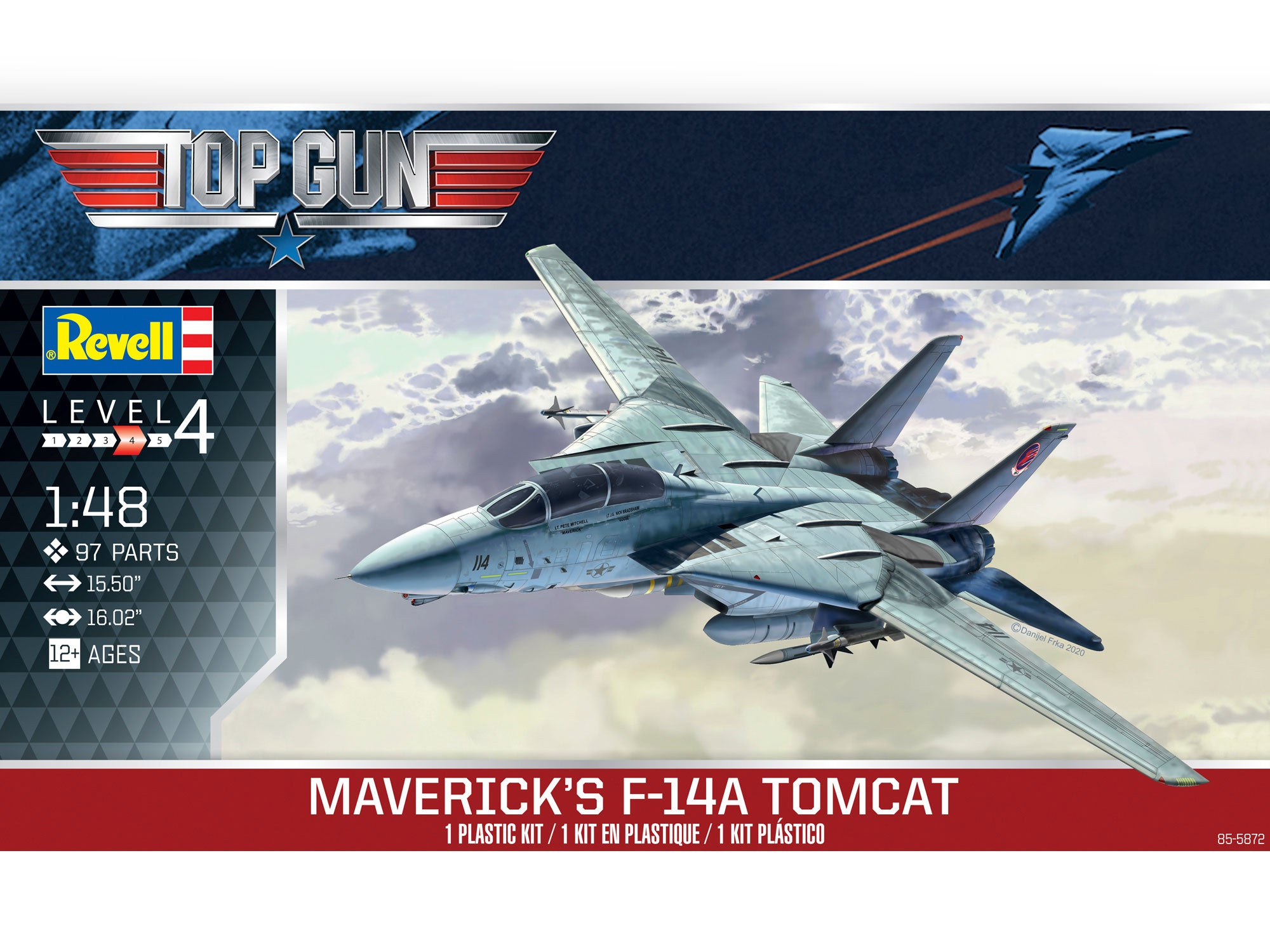Revell | Grumman F-14A Tomcat “Top Gun” 1986, 1:48 Scale Model Kit