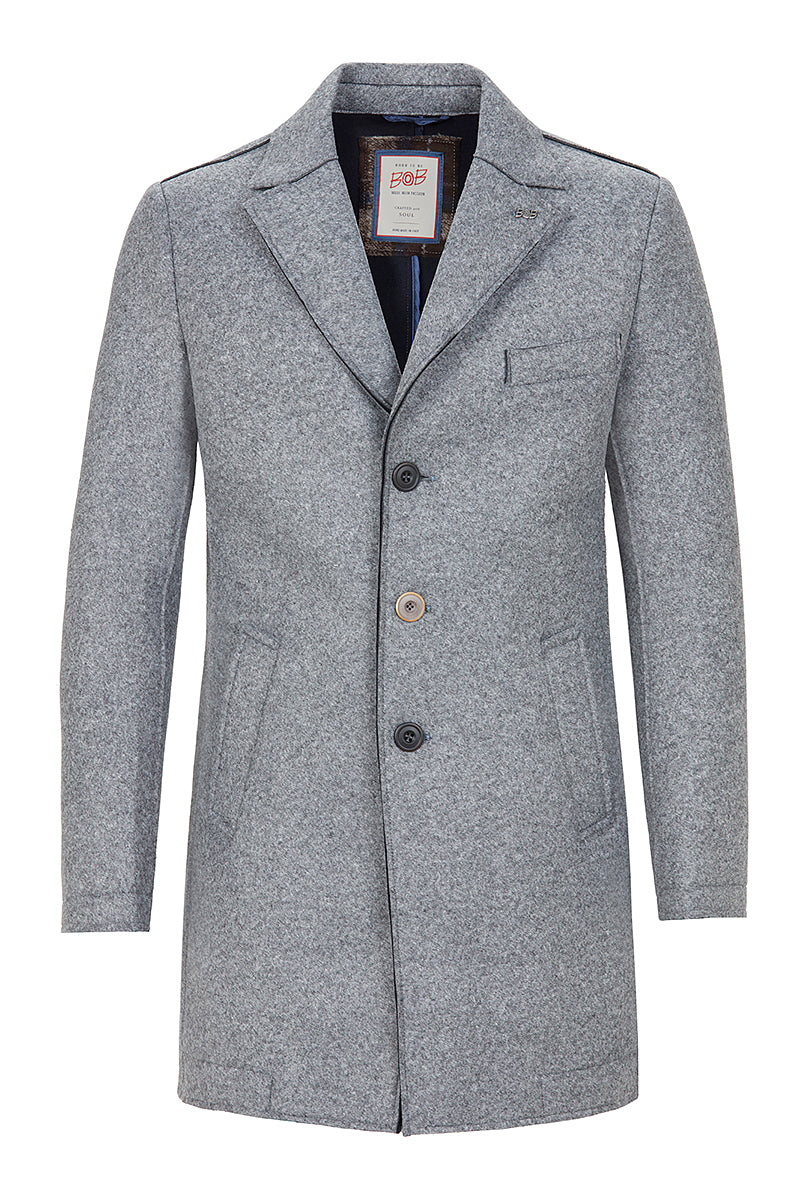 AND153 ボンディングチェスターコート / COL：CENERE グレー系 BOB JAPAN