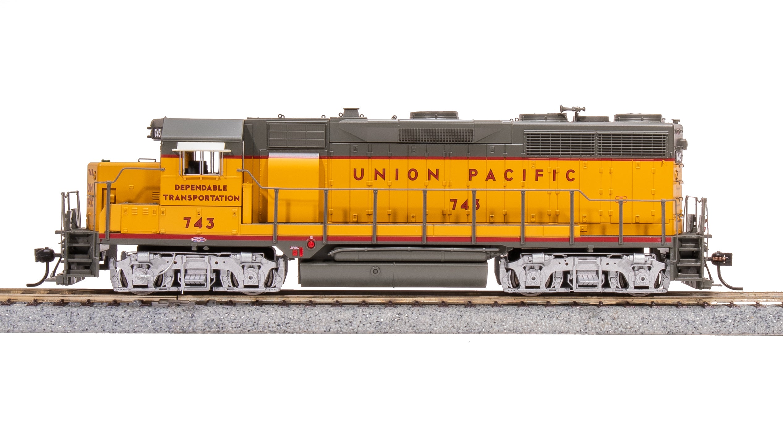 7548 EMD GP35, UP 743, 