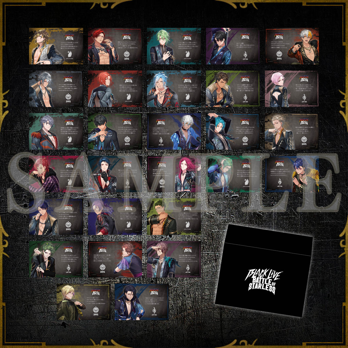 受注販売】BLACK LIVE -Battle of Starless- キャストレター