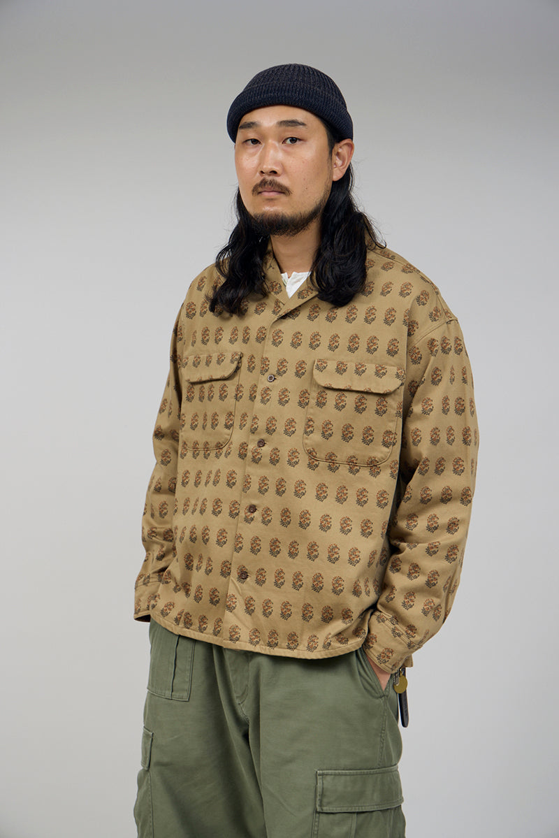 ナイジェル・ケーボン】MAN / オープンカラーシャツ - ロクタパターン