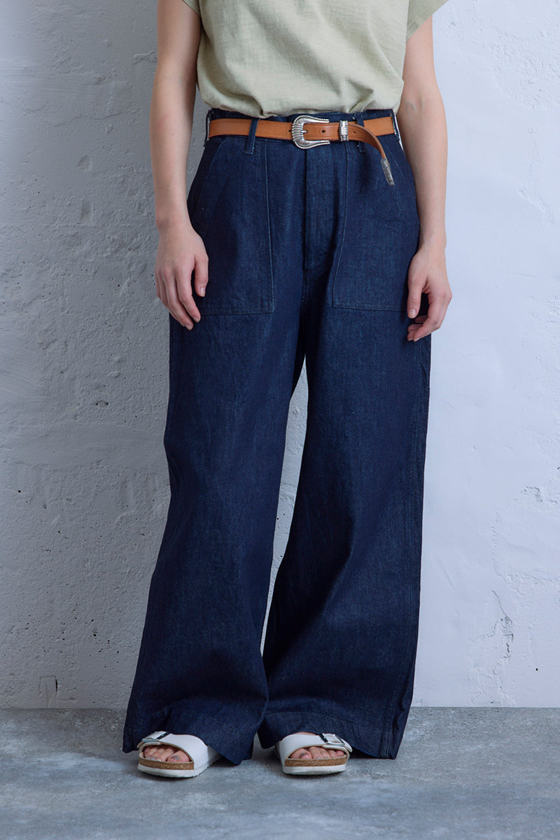 ナイジェル・ケーボン】WOMAN / ワイドベイカーパンツ - デニム / WIDE