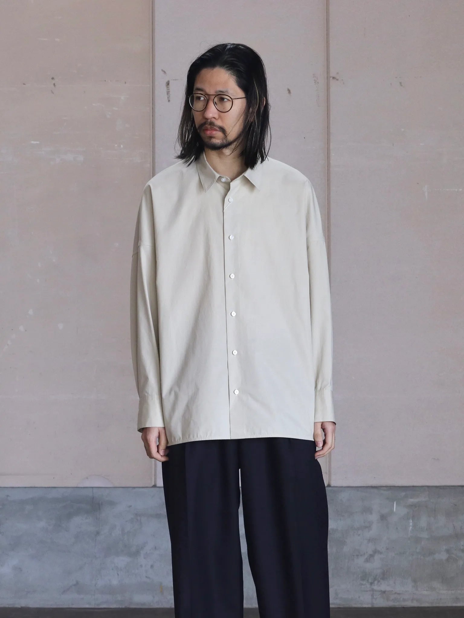 nonnotte Draping Shirt Type A Tidal Foam | CASANOVA&CO (カサノヴァ