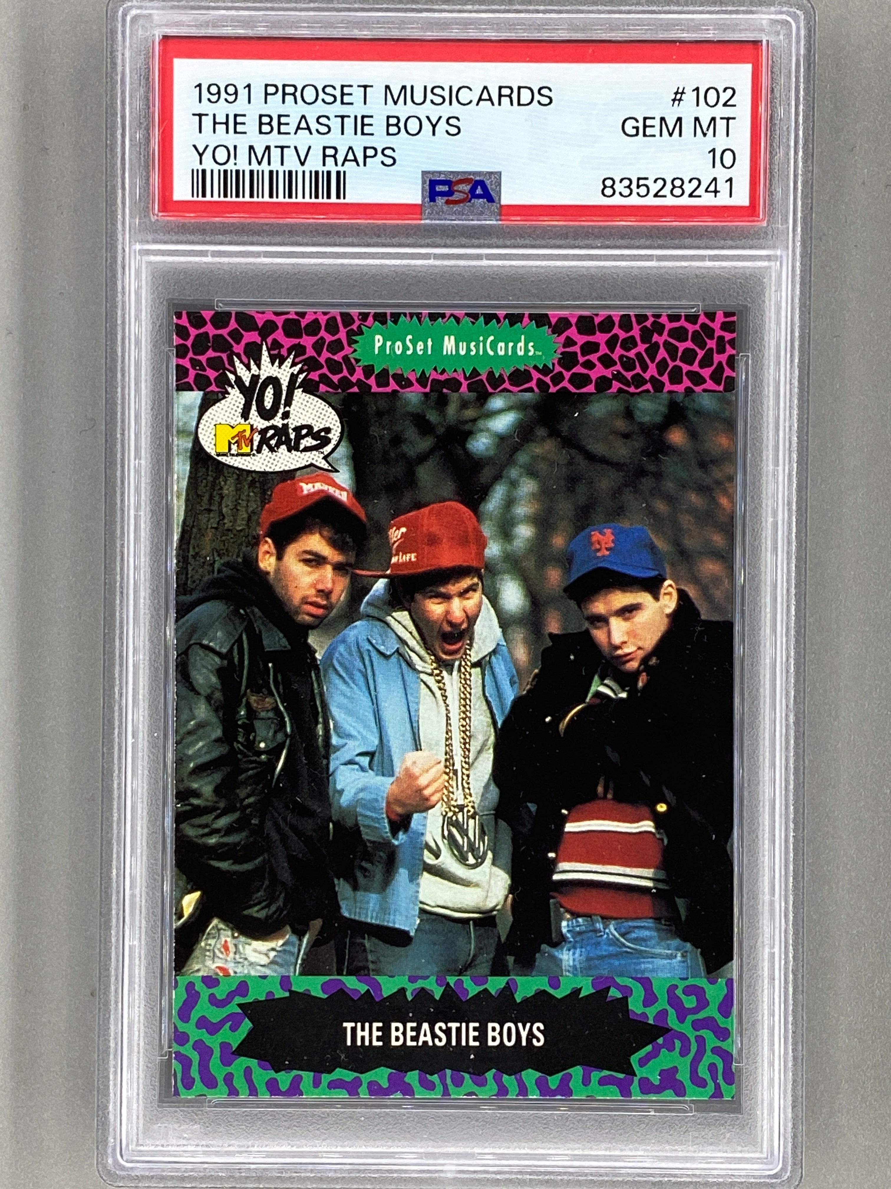 1991 Proset Musicards #102 The Beastie Boys Yo! MTV Raps PSA 10