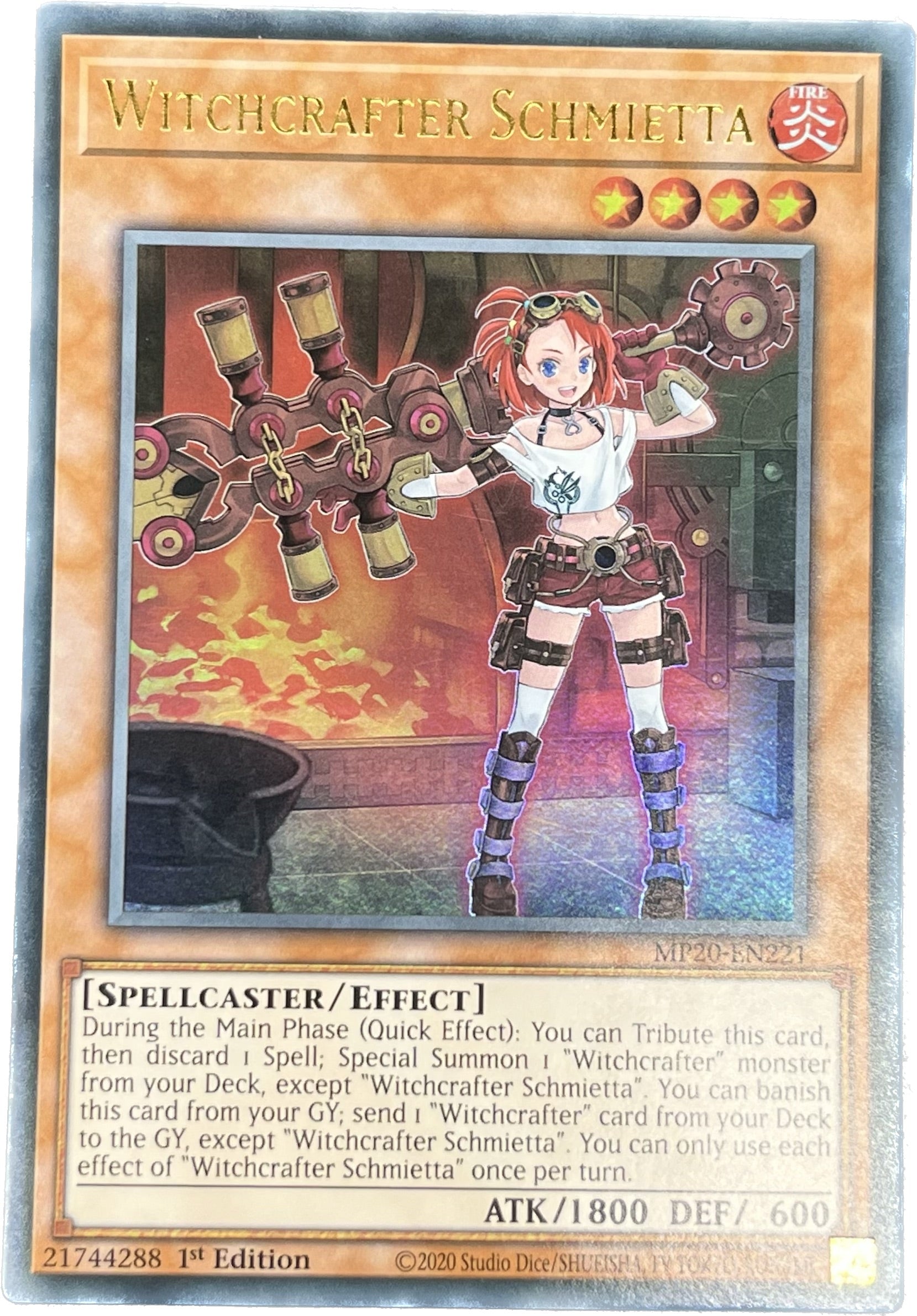 遊戯王 ウィッチクラフト・シュミッタ/ウルトラ/英語/1st – カード